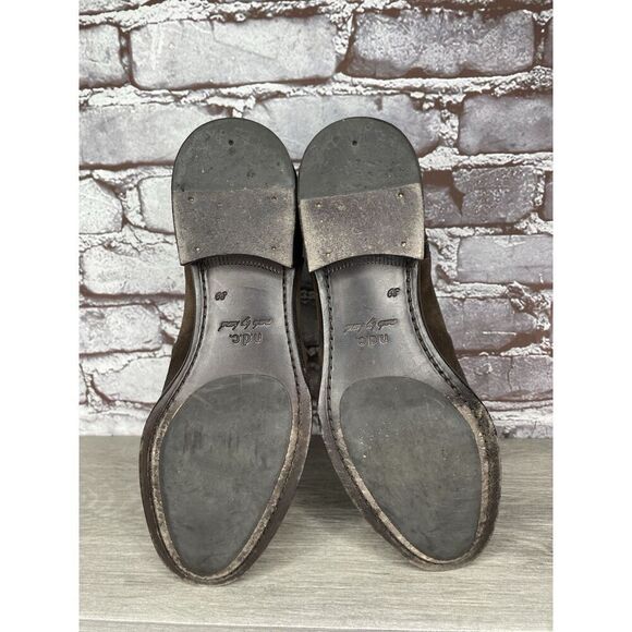 N.D.C. Made by Hand Brown Maple Suede Leather Zip Booties Boots Women 39EU/8.5M - Picture 6 of 16